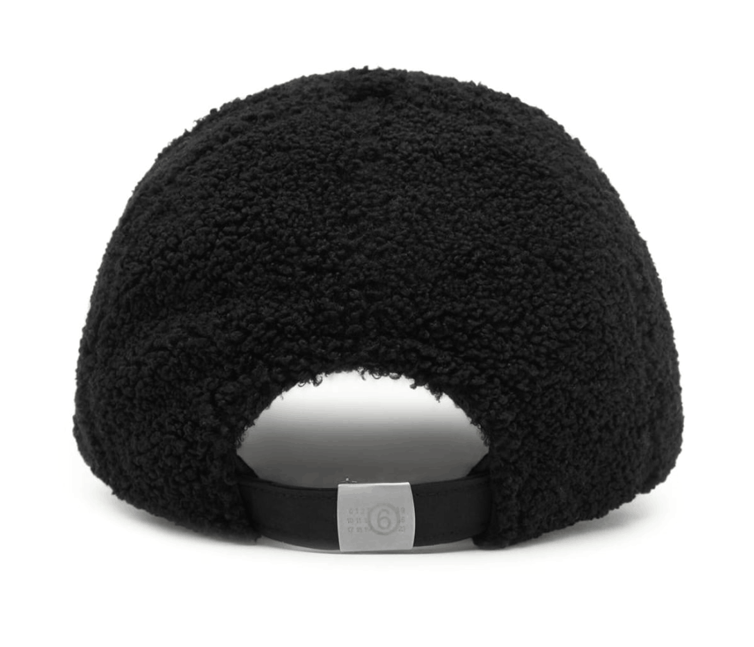 Reversible teddy nylon cap Black