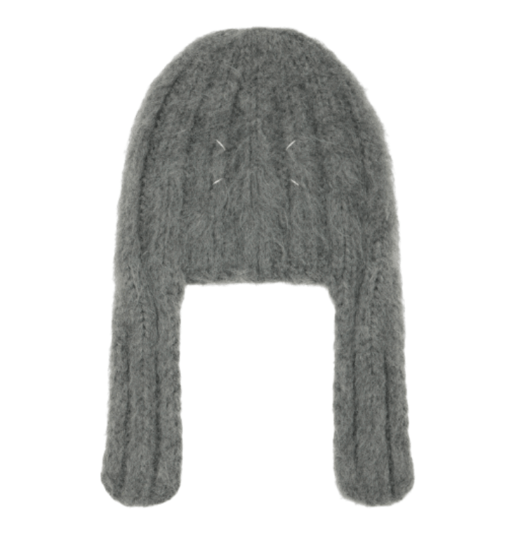 Maison Margiela cable-knit Beanie Hat - Grey S50TB0023 M1331 4852M