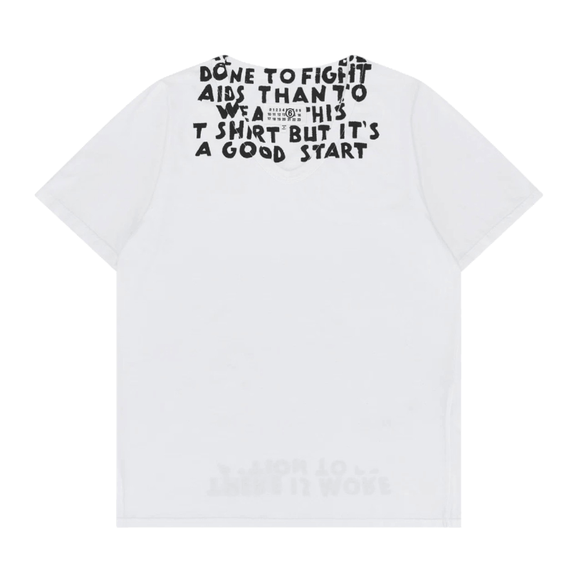 MM6 Maison Margiela V-Neck T-Shirt White