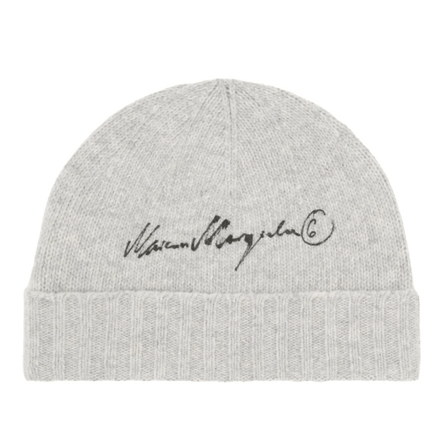 MM6 Maison Margiela Knit Beanie Grey Melange