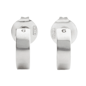 MM6 Maison Margiela  Minimal Numeric Earrings  Silver 