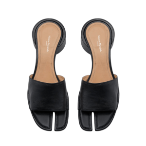 Designer Black Tabi Mule