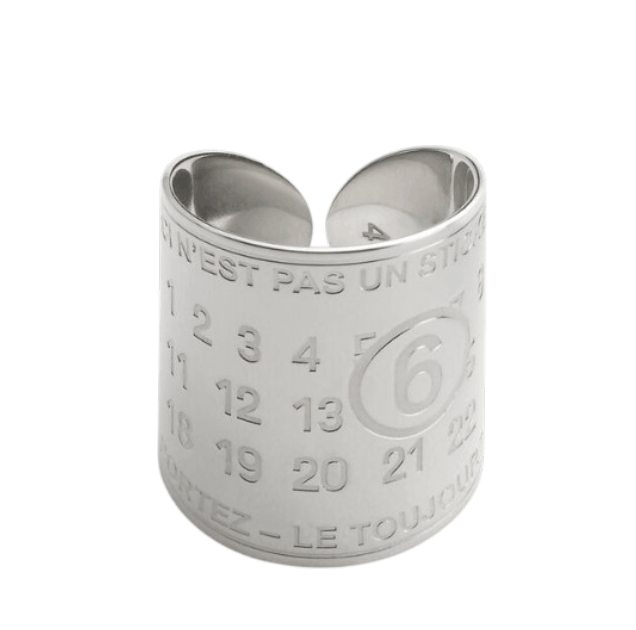 Gray Souvenir sticker band ring