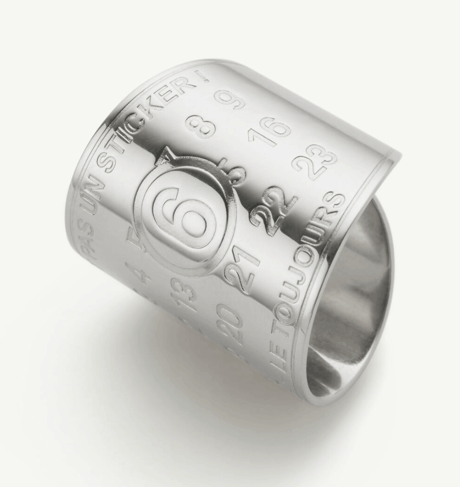 Gray Souvenir sticker band ring