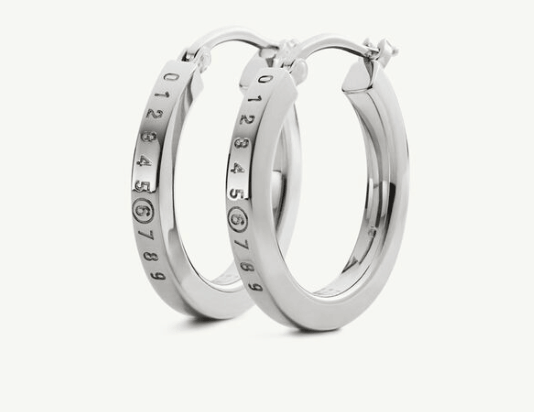 Numeric hoop earrings Numeric hoop earrings
