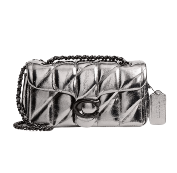 Coach Tabby Quilting Shoulder Bag 20 Anthracite