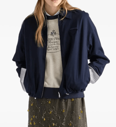 Prada Logo-print Raglan-sleeve Sweatshirt