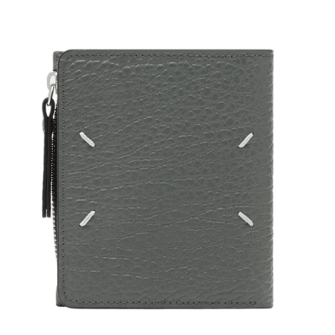 Maison Margiela Leather Flap Wallet Pebble Grey