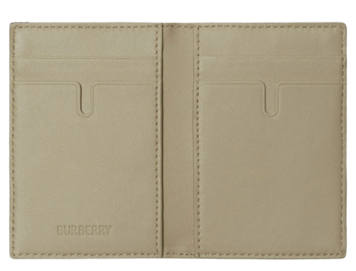 Burberry Check Folding Card Case Liken