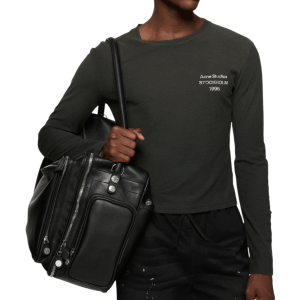 Distressed logo t-shirt -  Faded black