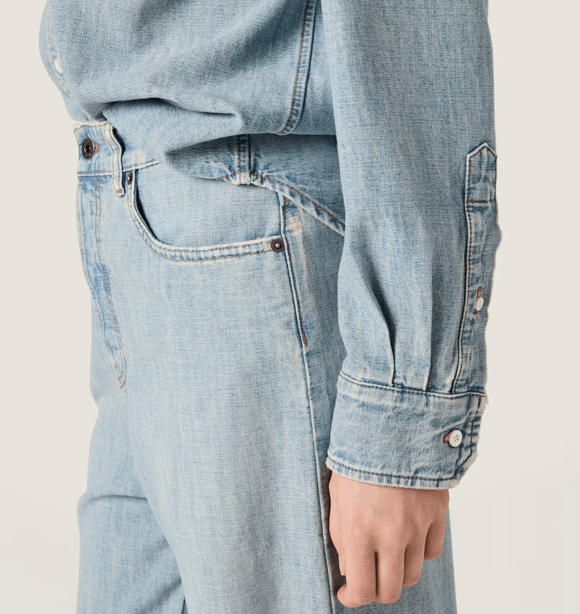 Chambray shirt - Light Blue