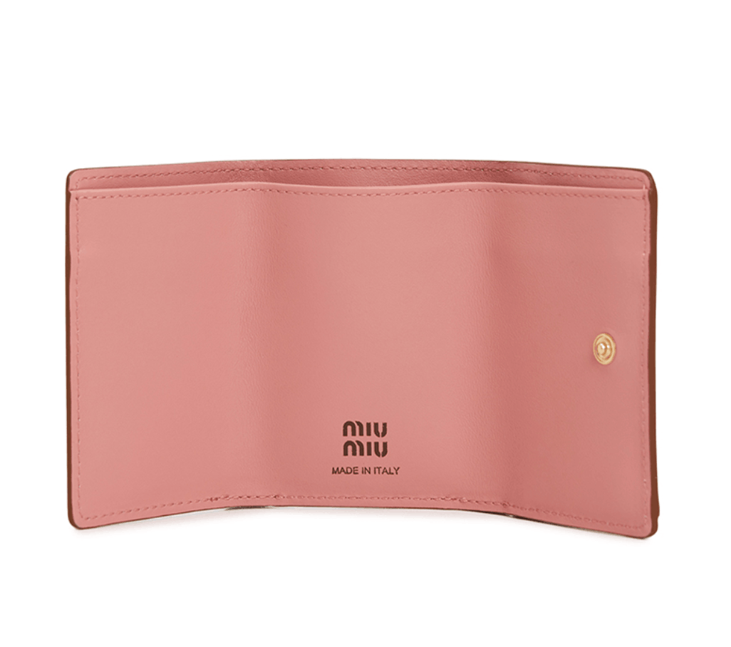 (W) Miu Miu Short Wallet Pink
