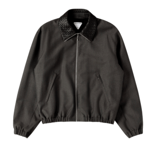Wool And Mohair Blouson Desert/gray melange