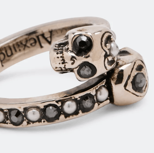 Alexander McQueen Wrap-Around Skull Ring 