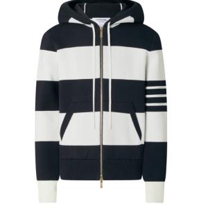 HECTOR 4-BAR RUGBY ZIP UP HOODIE 