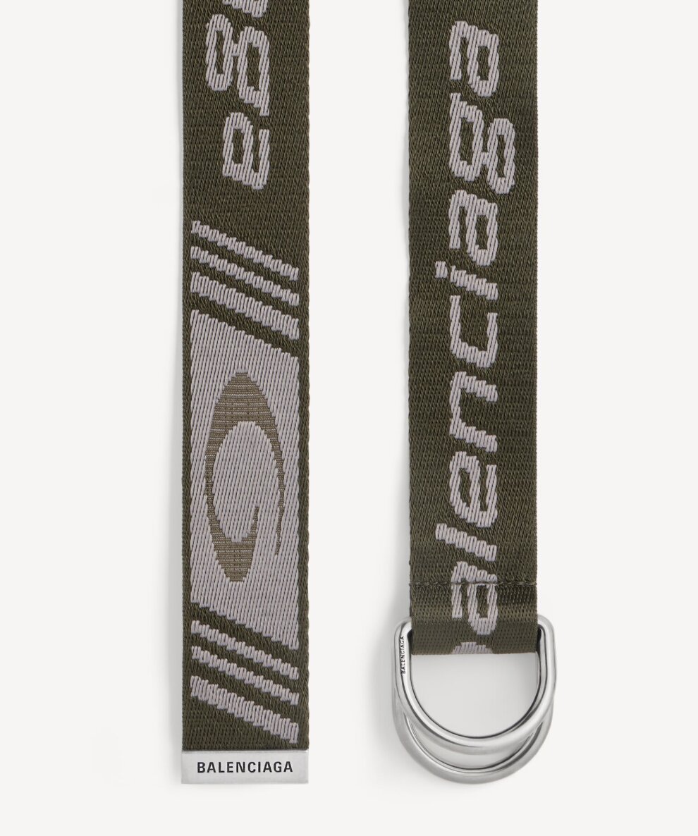 D Ring Belt in Khaki/grey