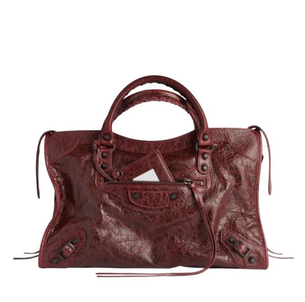 Le City Bag Medium in Berry Red