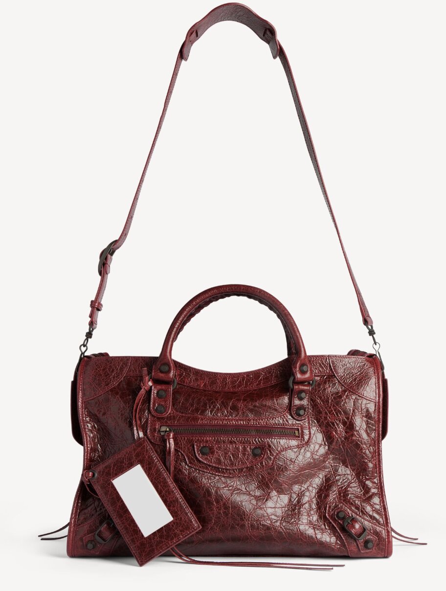 Le City Bag Medium in Berry Red