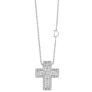 Damiani Belle Epoque Diamonds Necklace White Gold 14x12mm