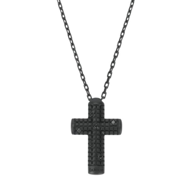 Damiani Metropolitan Diamond Necklace Black Silver