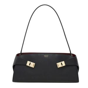 Hug East-West shoulder bag - BLACK