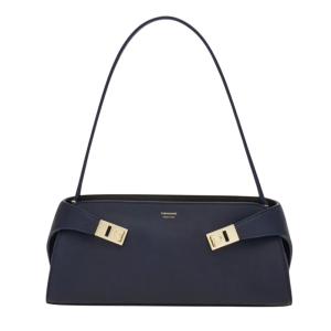 Hug East-West shoulder bag - Dark navy blue