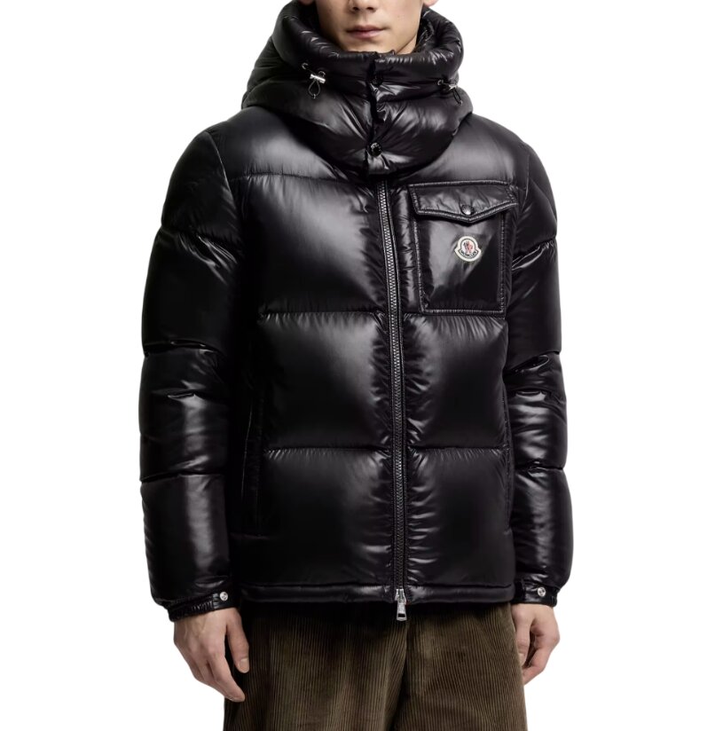 Moncler Montbeliard Hooded Short Down Jacket Black