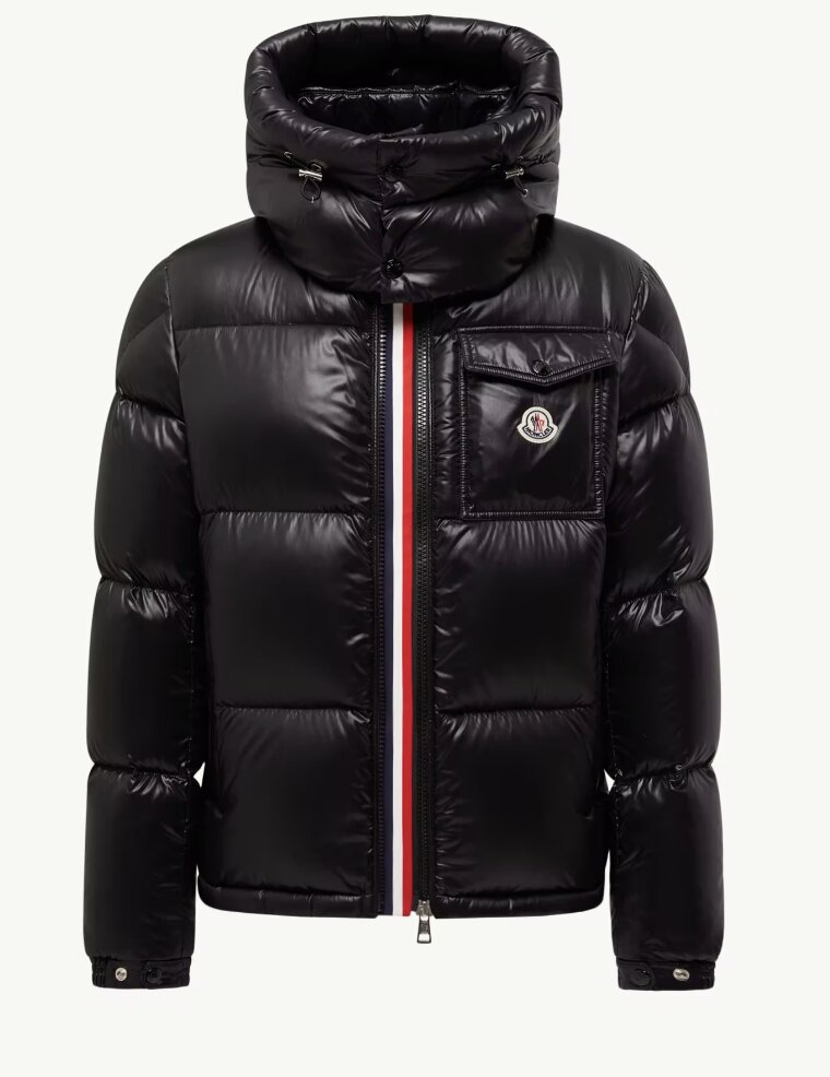 Moncler Montbeliard Hooded Short Down Jacket Black