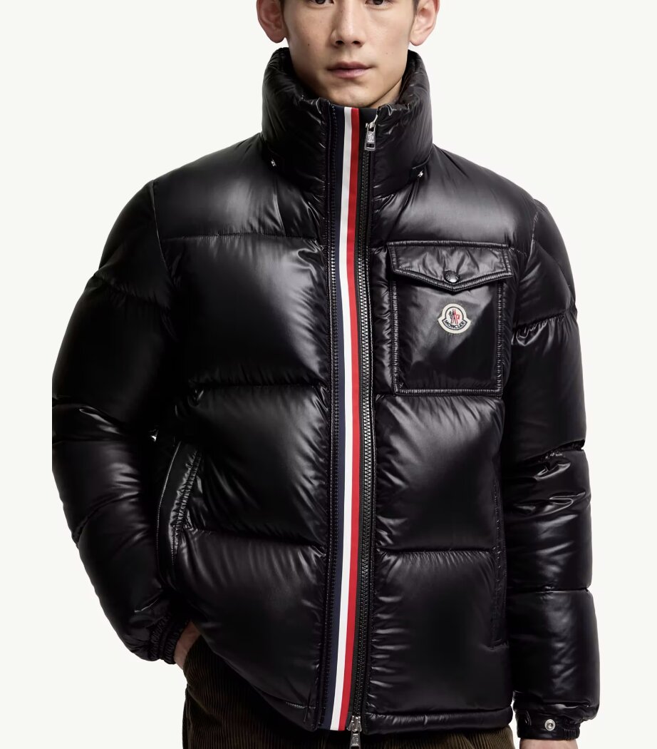 Moncler Montbeliard Hooded Short Down Jacket Black