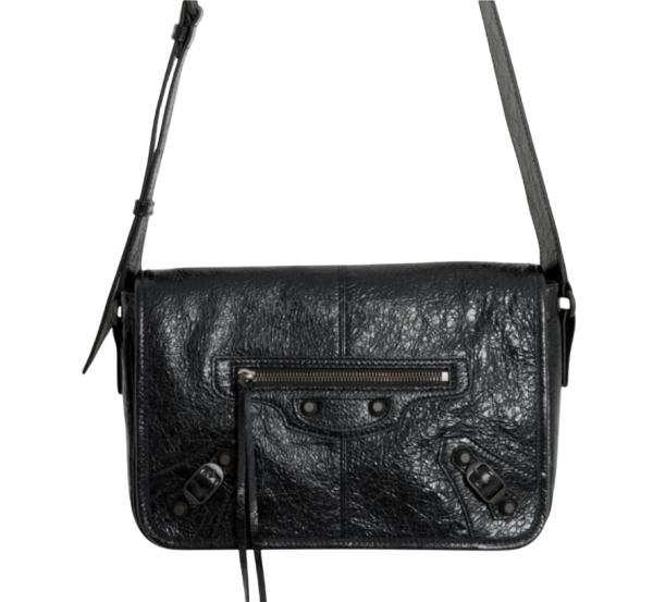 Balenciaga Le City Flap Messenger Bag Small Black