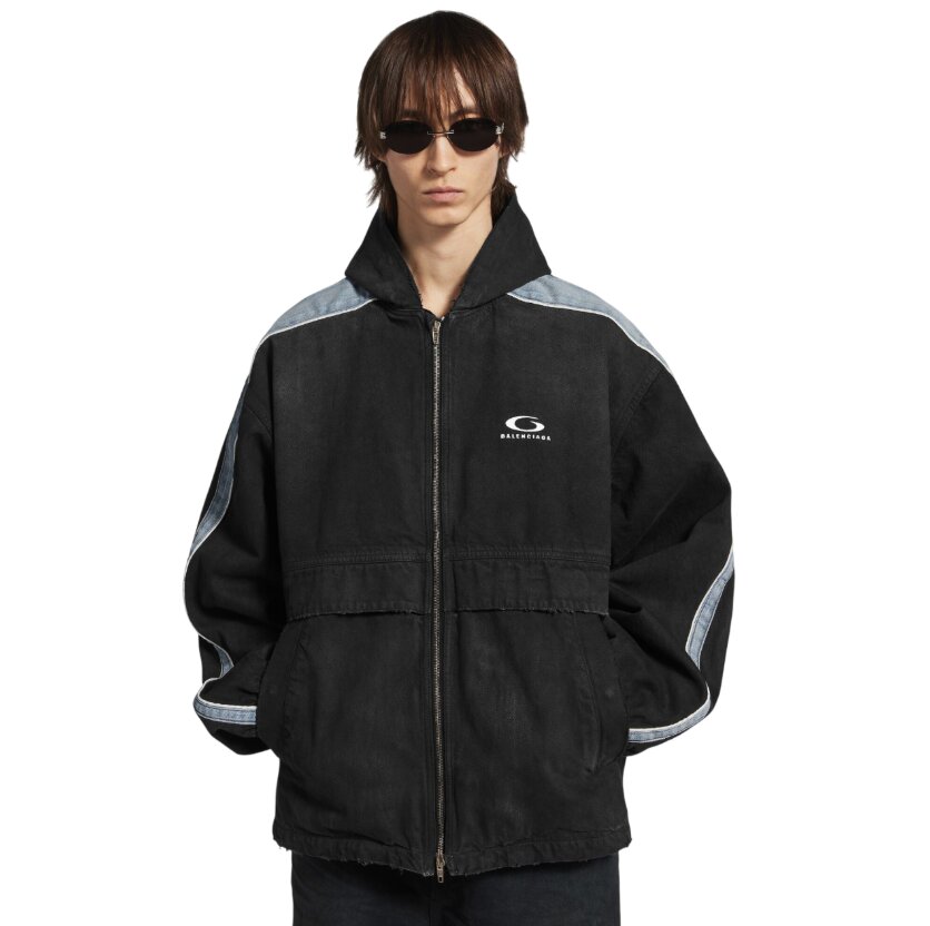 Piping Detail Jacket in Black