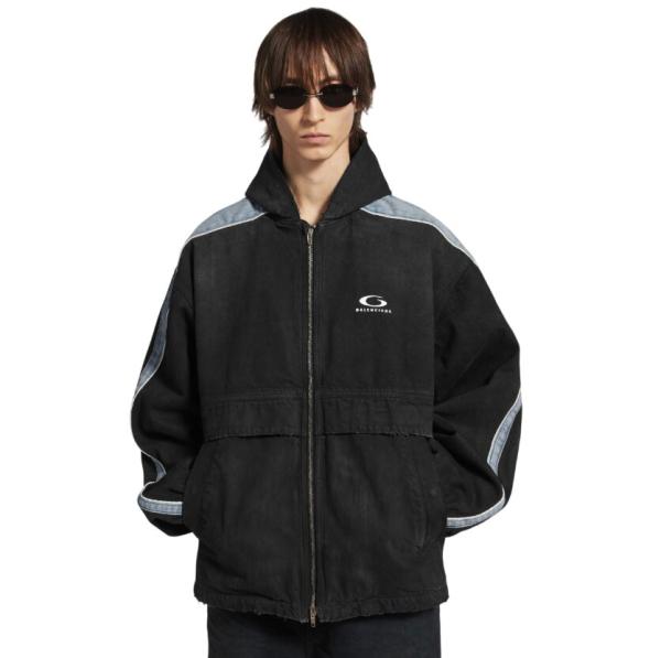 Piping Detail Jacket in Black