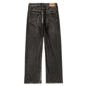BALENCIAGA Large Fit Denim Pants - Black 