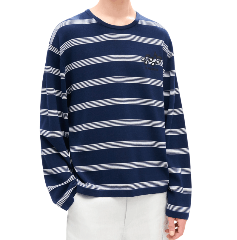 KENZO Sounds' embroidered mariniere jumper in light cotton 