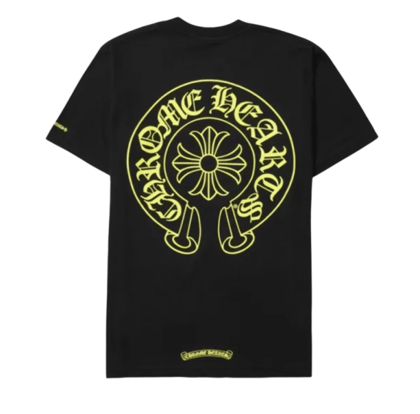Chrome Hearts Horseshoe Logo Pocket T-Shirt Black Neon
