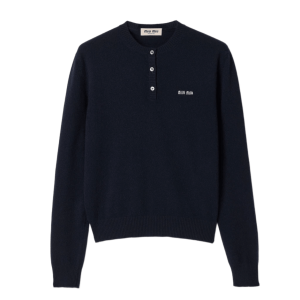 (W) Miu Miu Cashmere Sweater Navy