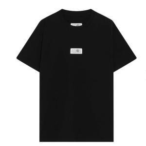 (W) MM6 Maison Margiela Cotton T-Shirt Black