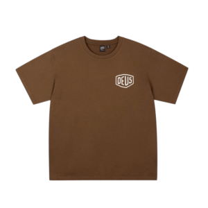 Deus Ex Machina Venice College Address T-Shirt Brown