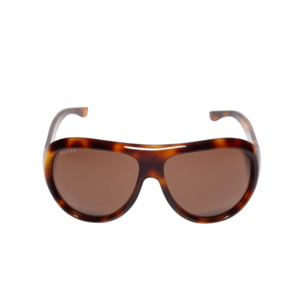 Pilot frame sunglasses in brown