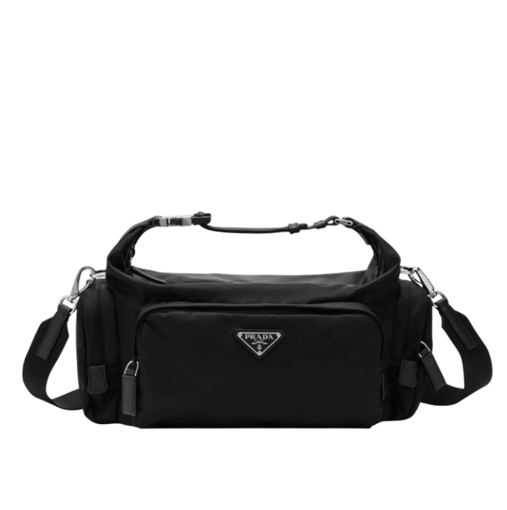 Prada Re-Nylon And Saffiano-leather Shoulder Bag