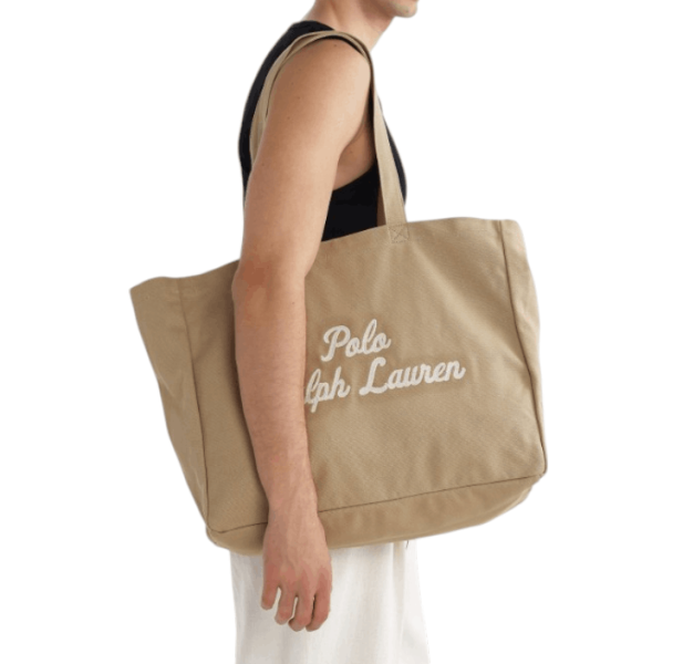 Polo Ralph Lauren embroidered-logo Canvas Tote Bag 