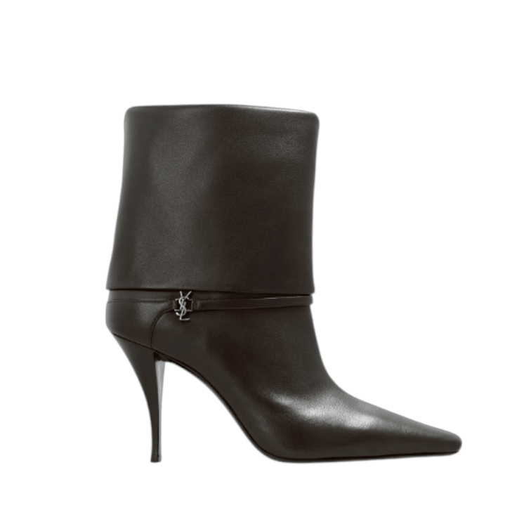 Brown Heeled ankle boots Ricky Saint Laurent 