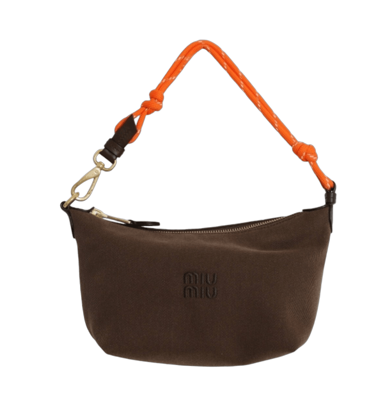 Spirit gabardine pouch Cocoa Brown/Orange
