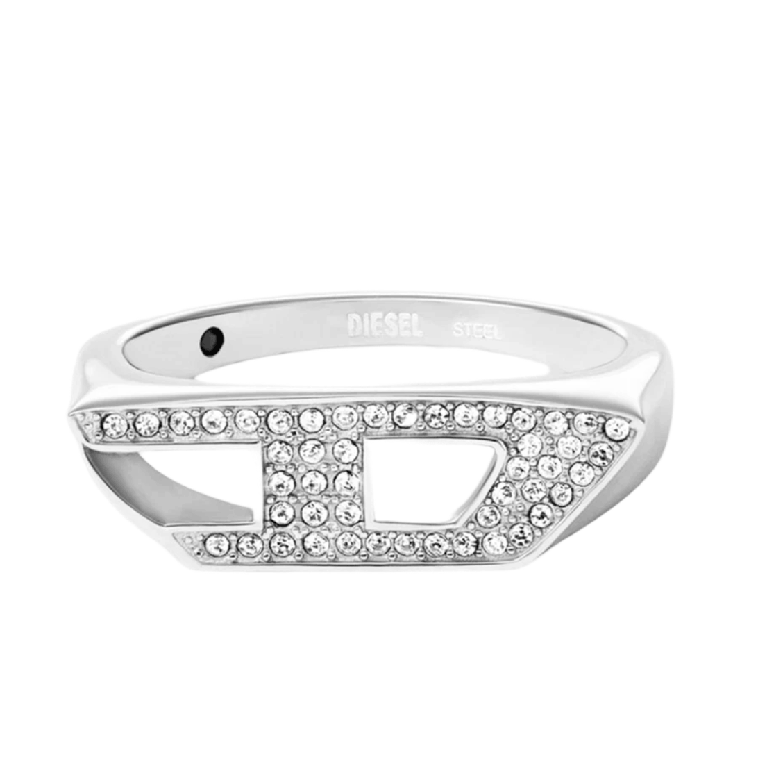 Diesel Dx1629040 Stainless Steel Ring Silver