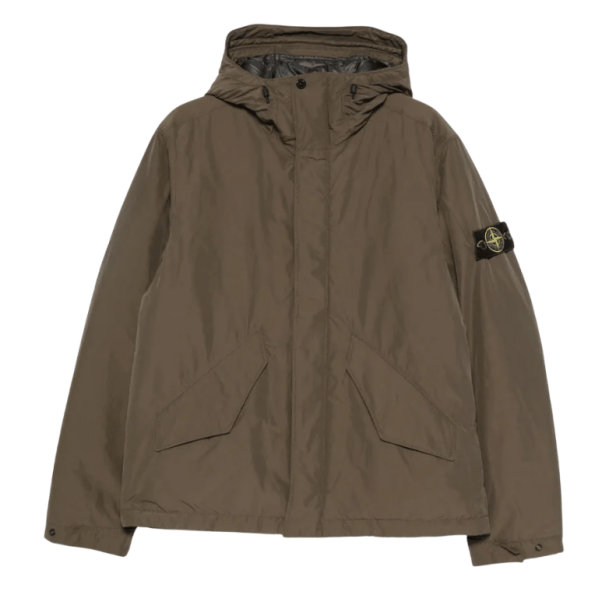 4100010 Micro Twill Padded Hooded Jacket 