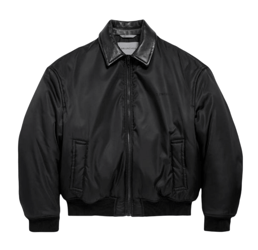 Men's Cocoon Bomber in Black