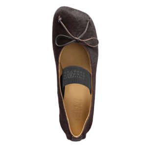 Numeric elastic ballerinas in ponyhair