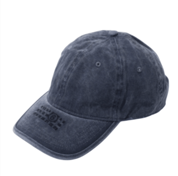 MM6 Maison Margiela Navy Blue Cotton Embroidered Numeric Logo Baseball Cap