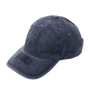 MM6 Maison Margiela Navy Blue Cotton Embroidered Numeric Logo Baseball Cap