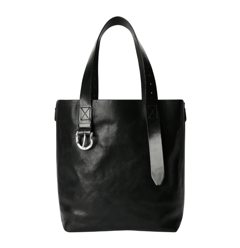 THROTTLE TOTE Tire Black Forever Cowhide 